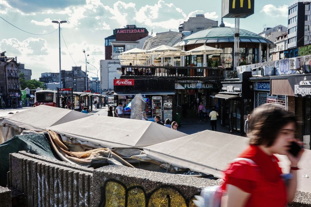 Serbia street market local life